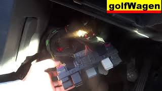 VW Golf 5 CECM replacement  body control module removal 09centelect [upl. by Ecinrahs396]