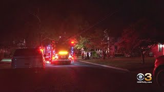 Crews Battle House Fire In Lindenwold [upl. by Aticnemrac]