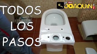 COMO INSTALAR UN WC O INODORO [upl. by Haididej]