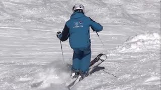 Advanced Mogul skiing Movements explanation and visuals [upl. by Rednave]