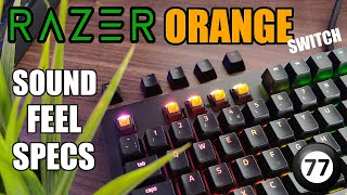 Razer ORANGE Switches  Sound Feel and Specs Blackwidow Elite Review [upl. by Juditha]