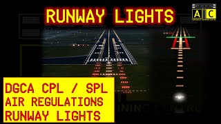 Runway Lights  AIR REGULATIONS  Best Explanation [upl. by Hardunn]