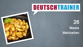 German for beginners A1A2  Deutschtrainer Meals [upl. by Aihsyt]