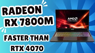 AMD Radeon RX 7800M Faster Than RTX 4070 [upl. by Jestude]