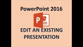 PowerPoint 2016  Edit a PowerPoint Presentation  How to Edit PPT Slides Editing in MS Power Point [upl. by Chatterjee]