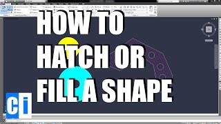 AutoCAD How To Fill a Shape using Hatches [upl. by Faubert]