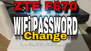 HOW TO CHANGE THE WIFI NAME AND PASSWORD OF CONVERGE ZTE F670 MODEM [upl. by Katalin341]