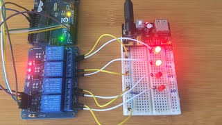 HOW TO INTERFACE 5V 4 CHANNEL RELAY MODULE WITH ARDUINO [upl. by Adlemy870]