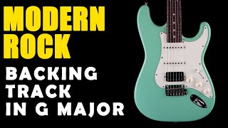 Modern Rock Backing Track in G Major  Easy Jam Tracks [upl. by Regan]