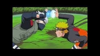 Naruto aprende El rasen shuriken Kakashi Rasengan vs Naruto Rasen shuriken [upl. by Rawdin]