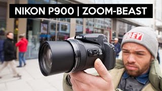 NIKON P900  a real world review about the ZOOMbeast in Frankfurt am Main [upl. by Anelrahs435]