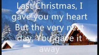 Wham  Last Christmas lyrics on screen [upl. by Aihcela]