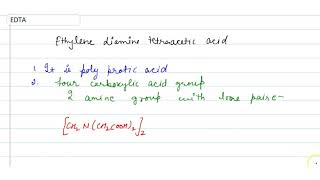 EDTA Ethylenediaminetetraacetic acid structure [upl. by Eimirej]