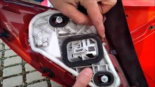 Opel  Vauxhall Meriva B  Rear light bulbs change [upl. by Kiri]