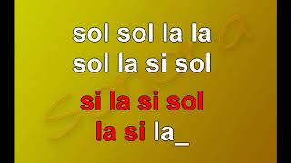 si la sol  karaoke notazionale [upl. by Doley]