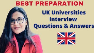 UK University Interview Question amp Answers  Pre CAS Interview  UK Admission Interview Questions [upl. by Namrehs97]