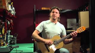 Tuning a Nylonstring Acoustic Guitar [upl. by Colwin921]