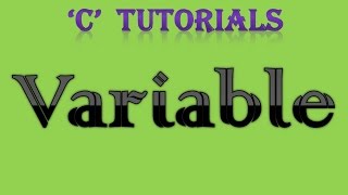 C Programming Tutorial  2 Variable [upl. by Florinda]