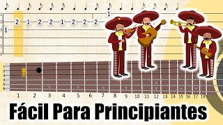 COMO TOCAR las Mañanitas 🎸 Tutorial Para Principiantes  Guitarra Fácil  Tablatura  Tabs  Punteo [upl. by Meill]