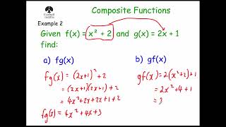 Composite Functions  Corbettmaths [upl. by Meldoh219]