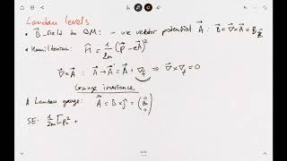 Quantum Hall Effect  Landau levels [upl. by Barren]