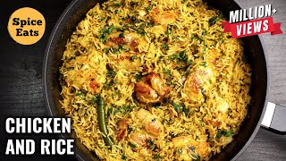 ONE POT CHICKEN AND RICE  EASY CHICKEN RICE RECIPE  ONE PAN CHICKEN RICE [upl. by Pascale]