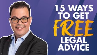 15 ways to get FREE legal advice [upl. by Leipzig]