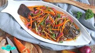 FILIPINO TILAPIA ESCABECHE SWEET amp SOUR FISH [upl. by Curren202]