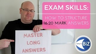 A level Business Revision  Answering 1620 Mark Questions [upl. by Leland]