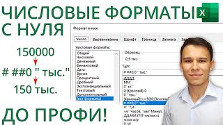 Пользовательские форматы чисел в Excel с нуля до профи за 40 минут [upl. by Luane619]