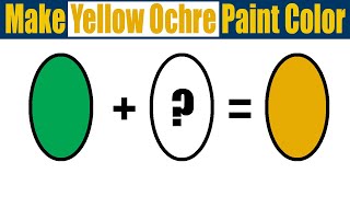 How To Make Yellow Ochre Paint Color  Yellow Ochre Acrylic Paint [upl. by Henryetta]