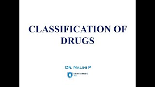 DRUGS CLASSIFICATION IN PHARMACOLOGY [upl. by Ettereve]