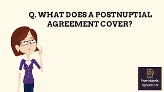 Postnuptial agreement explained [upl. by Aicele135]