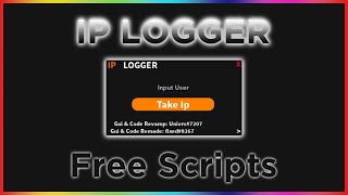 Roblox Script Showcase IP Logger [upl. by Idok936]