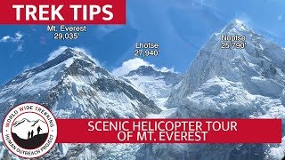 Helicopter Tour of Mt Everest  Stunning Views of Himalayas in Nepal  Trek Tips [upl. by Sirah]