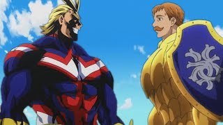 Escanor vs Allmight [upl. by Reffotsirk]