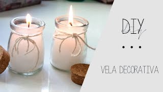 Como fazer vela Decorativa Aromatizada Caseira [upl. by Annaohj]