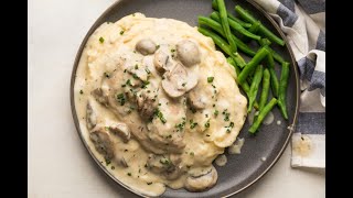 Creamy Chicken in Mushroom Sauce  Instant Pot Recipe [upl. by Nesral]