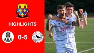 Caerleon 05 Cwmbrân Town  Gwent FA Senior cup  Quarter final highlights [upl. by Nyladnar]