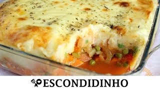 ESCONDIDINHO VEGETARIANO  RECEITAS QUE AMO [upl. by Richarda]