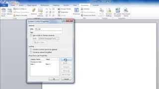 How to Create a Drop Down List in Word [upl. by Berte]