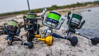 JETTY REELS 2018  Shimano Diawa Penn Van Staal Okuma Tsunami [upl. by Neeka]