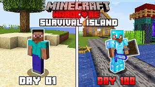 We Survived 100 Days On a Survival Island in Minecraft Hardcore Hindi [upl. by Ecyaj]