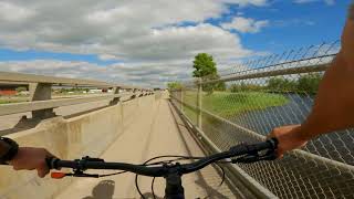 Tatagwa Parkway River Park Weyburn Saskatchewan bike ride [upl. by Almeta]