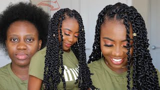 MICRO MINI TwoStrand Twists on Short 4C TWA Hair [upl. by Stav674]