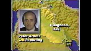 Operation Desert Storm  CNN Live News Coverage  Part 1 [upl. by Akinahs]