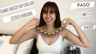 TUTORIAL COLLAR CON MOSTACILLA  DIY  PASO A PASO [upl. by Airotna]