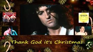 Queen  Thank God its Christmas  with Lyrics [upl. by Enitsirhk]