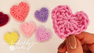 How to Crochet a Heart in just 2 MINUTES ❤ [upl. by Kurtzman]