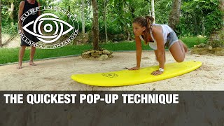 Surf Insight  The Quickest Pop Up Technique [upl. by Philipines]